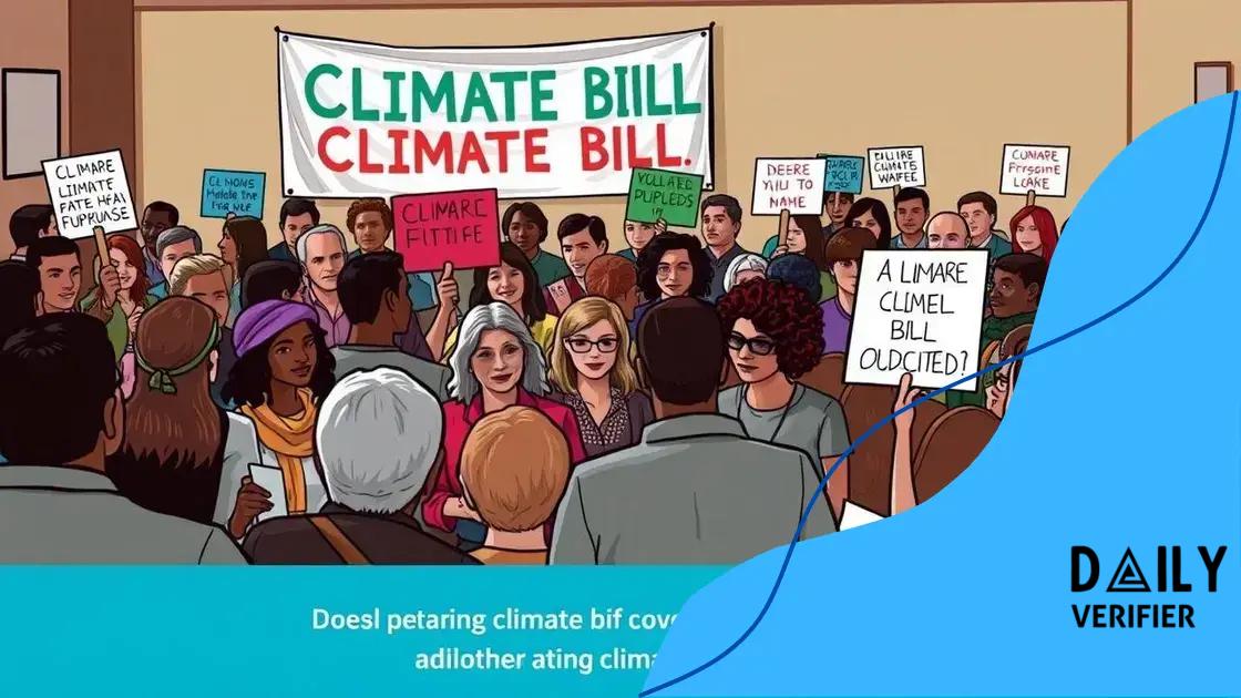 Public response to the climate bill