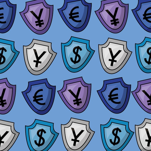 A graphic showing a shield with a dollar sign inside of it, surrounded by various protective elements such as a lock, a magnifying glass, and a book, symbolizing the importance of security, research, and knowledge when investing with limited funds.