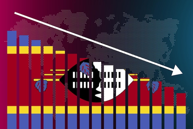 A graph showing the correlation between credit scores and interest rates in Colombia, with arrows indicating the trend. The background is a financial newspaper with Colombian currency.