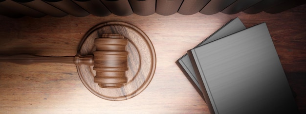 A gavel resting on a stack of legal documents, symbolizing the legal process of insolvency.