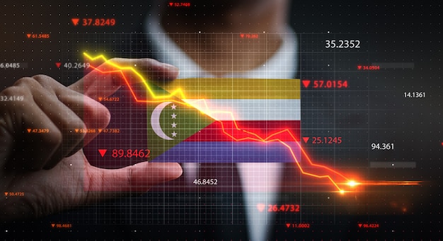 A graph showing the projected growth of e-commerce in Colombia, with statistics highlighting increased online shopping and mobile commerce adoption. The image should be clean and informative, visually representing the digital transformation in the Colombian market.