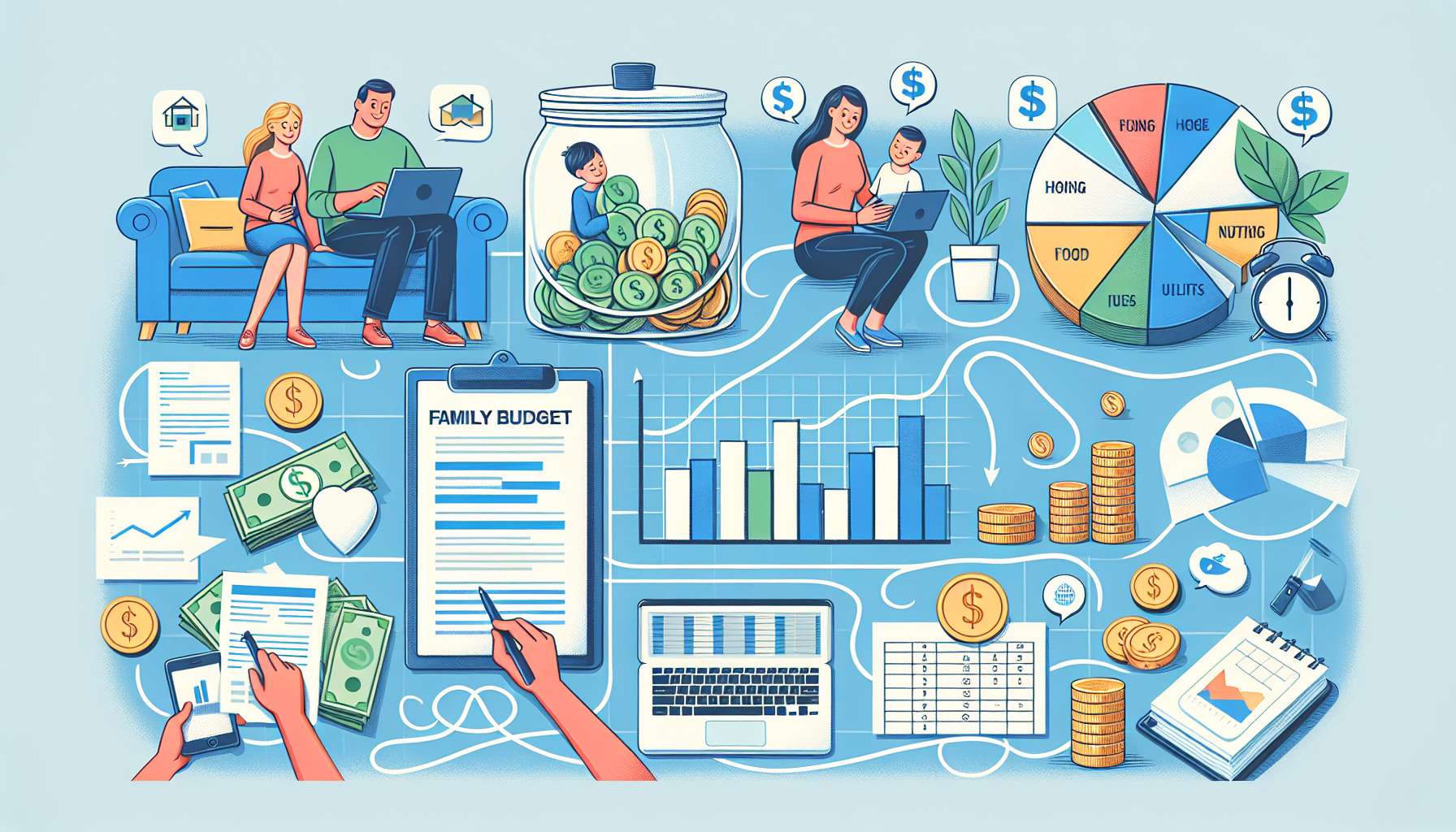 Cómo Crear un Presupuesto Familiar Exitoso y Sostenible